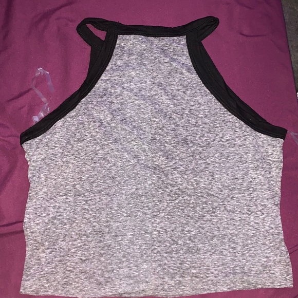 Grey and black Cropped tank - Picture 4 of 4